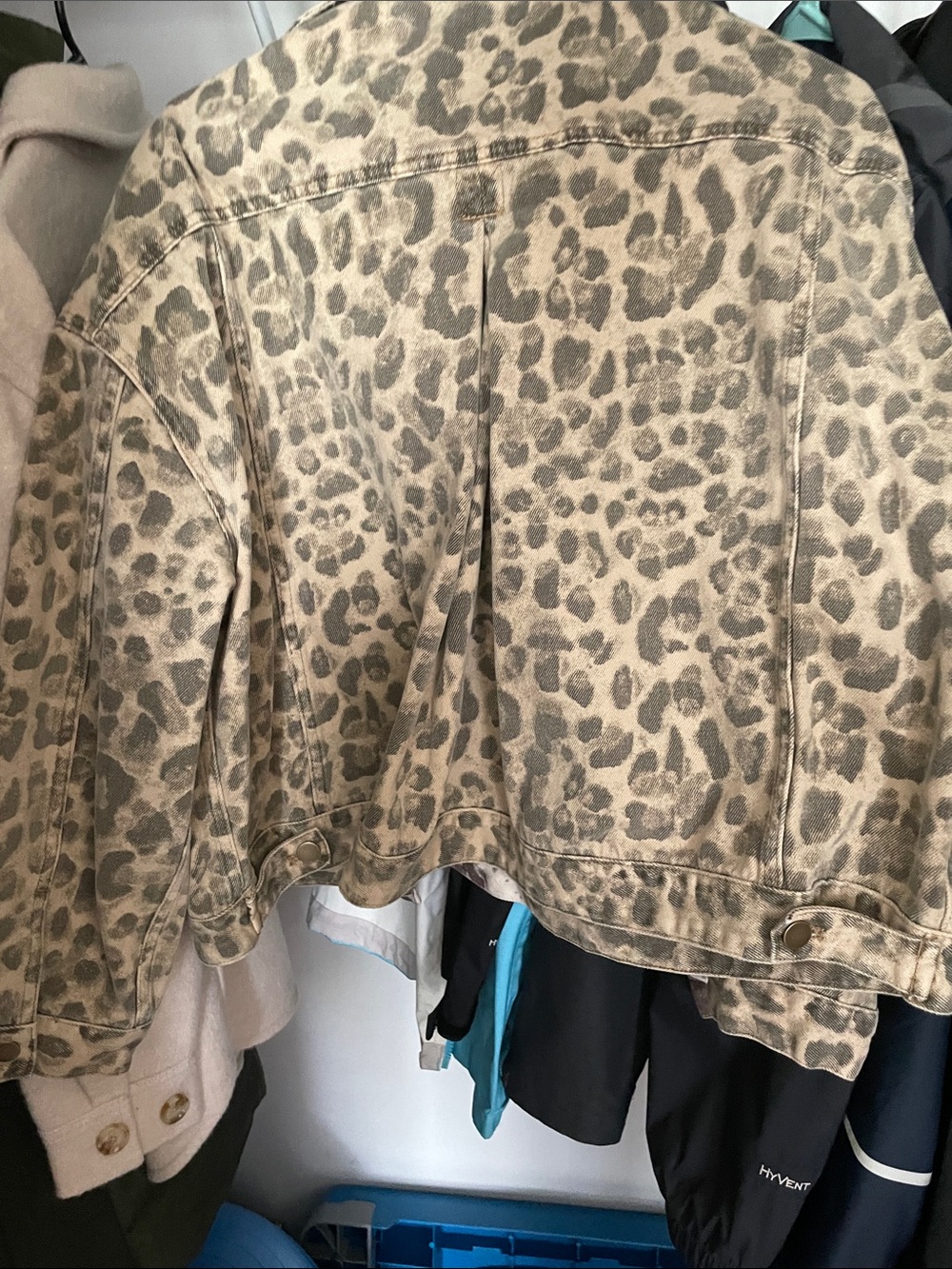 Mous MuseBeige Leopard-Print Denim Jacket - Picture 3 of 5